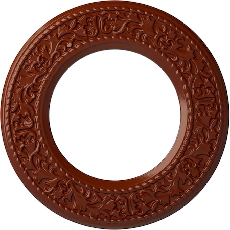 Ekena Millwork Blackthorn Ceiling Medallion (Fits Canopies up to 7 1/2"), 13 3/8"OD x 7 1/2"ID x 3/4"P, Firebrick CM13BLFIF